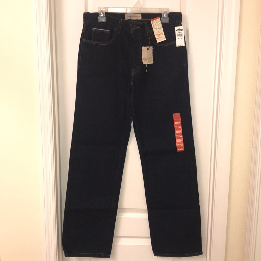 New Old Navy Men 32 x 34 Straight-Cut Jeans NWT